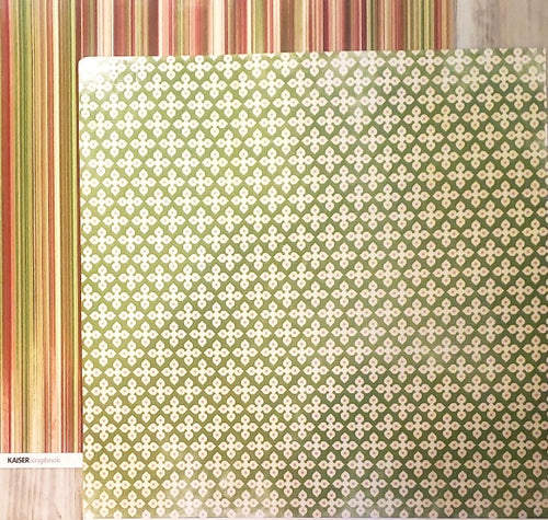 Kaisercraft  - double sided cardstock 12 x 12 - deck the halls Mistletoe