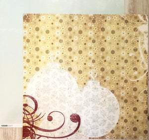 Kaisercraft  - double sided cardstock 12 x 12 - winter wonderland white Christmas