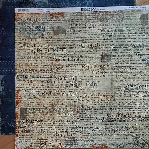 Bo Bunny - double sided paper 12 x 12 - Mama-razzi tabloid