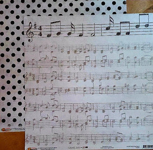 Scrappin sports and more -  double Sided paper 12 x 12 - game day Marching band