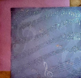 Best creations -  double Sided glitter paper 12 x 12 - music notes