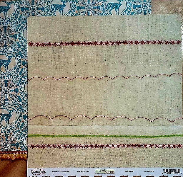 Sassafras lass - double sided paper 12 x 12 - Vintage Yummy darling dear sewing