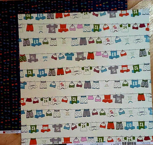 Bazzill Basics - double sided paper 12 x 12 - clothesline Lucy's crab shack