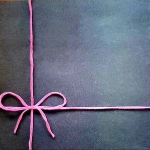 Karen foster - single sided paper cardstock 12 x 12 - sewing yarn bow