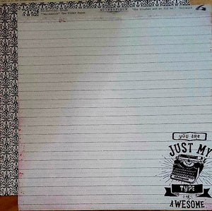 Authentique - double sided cardstock 12 x 12 - crush Impression