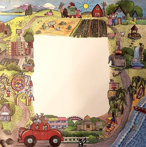 Sonburn -  single Sided paper 12 x 12 - places to go