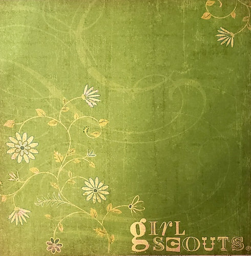K and company - single sided paper 12 x 12 - Girl scouts