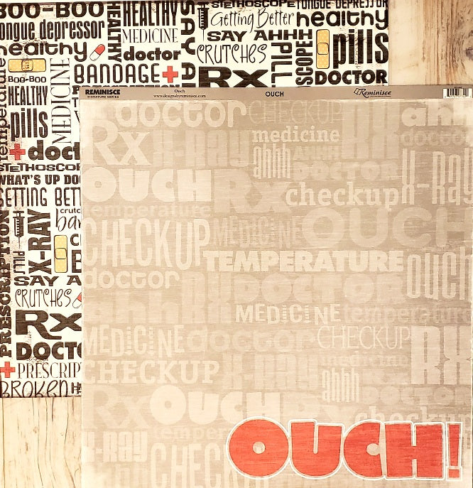 Reminisce - double sided paper 12 x 12 - ouch