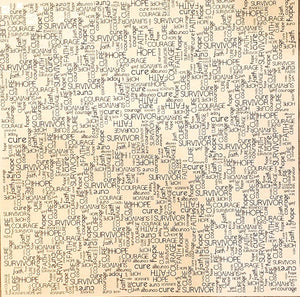 It takes two - single sided paper 12 x 12 - cancer survivor / cure words