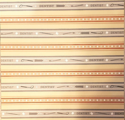 Karen Foster - single sided paper 12 x 12 - dentist stripe