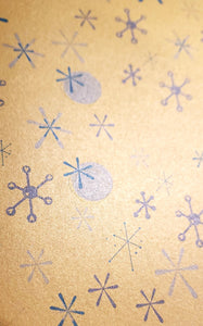 Heidi Grace - single sided shimmer paper 12 x 12 - pocket scraps snowflakes