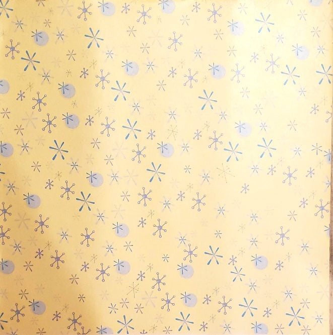 Heidi Grace - single sided shimmer paper 12 x 12 - pocket scraps snowflakes