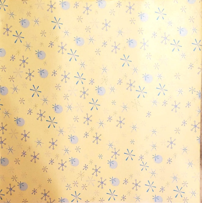 Heidi Grace - single sided shimmer paper 12 x 12 - pocket scraps snowflakes