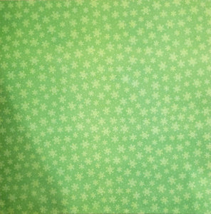 Karen Foster - single sided paper 12 x 12 - green snowflakes