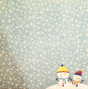 Karen Foster - single sided paper 12 x 12 - snowmen