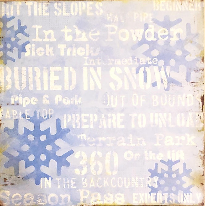 Karen Foster - single sided paper 12 x 12 - hit the slopes