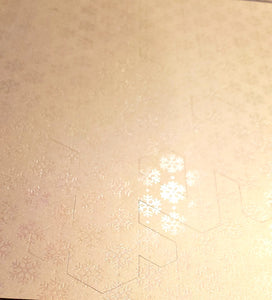 The paper company TPC - single sided paper punchout 12 x 12 - winter blues shimmer snowflake