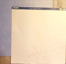 Load image into Gallery viewer, The paper company TPC - double sided paper 12 x 12 - winter blues shimmer snowflake