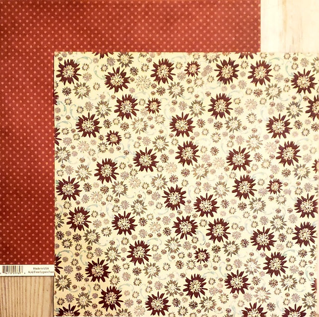 Fancy Pants -  double sided paper cardstock 12 x 12 - blissful blizzard ice crystals