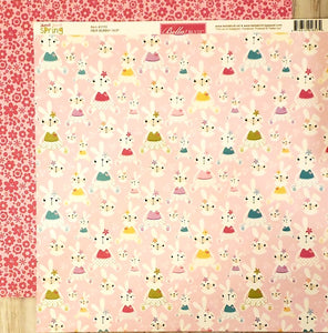 Bella Blvd - double sided paper 12 x 12 -  sweet sweet spring her bunny hop