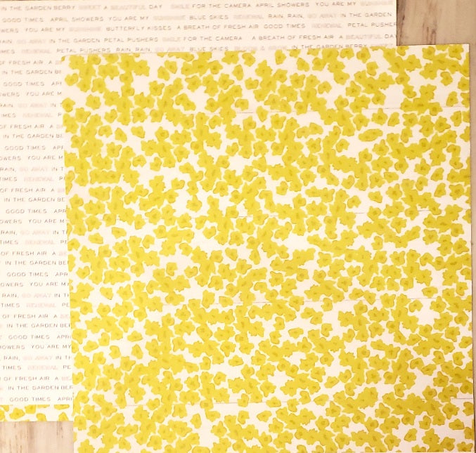 Pink Paislee  - double sided paper 12 x 12 -  Autumn Bliss seeds