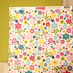 Bella Blvd - double sided paper 12 x 12 -  sweet sweet spring