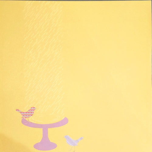 Autumn leaves - single sided paper 12 x 12 - wellies and brellas bird bath