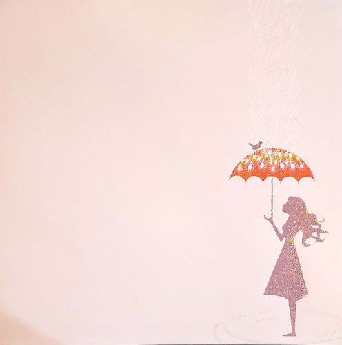 Autumn leaves - single sided paper 12 x 12 - glitter varnish wellies and brellas rainy girl