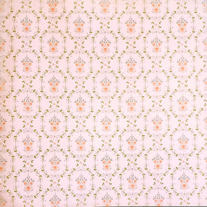 Karen Foster - single sided paper 12 x 12 - Grandmas wallpaper flowers