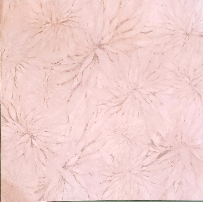 Karen foster - single sided paper 12 x 12 - big green flowers