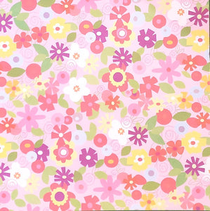 Karen Foster -  single Sided paper 12 x 12 - field of flowers