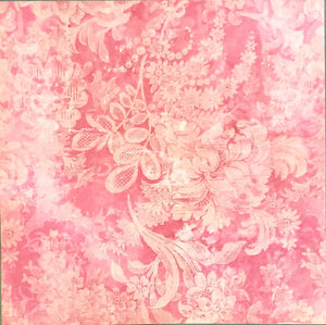 Karen Foster -  single Sided paper 12 x 12 - vantage flowers