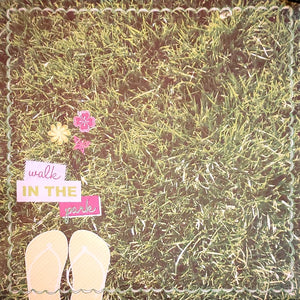 Karen Foster -  single Sided paper 12 x 12 -  walk in the park