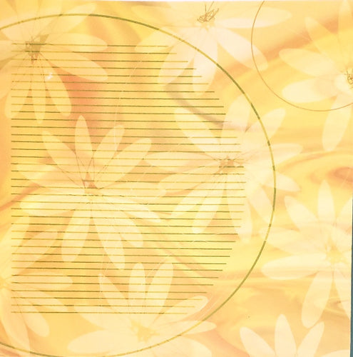 Crafters workshop -  single Sided paper 12 x 12 -  lemon daisies