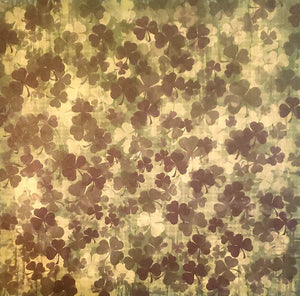 Karen Foster -  single Sided paper 12 x 12 -  shamrocks