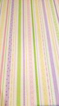 Load image into Gallery viewer, Doodlebug designs - single sided paper 12 x 12 - baby girl ribbon stripe