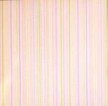 Load image into Gallery viewer, Doodlebug designs - single sided paper 12 x 12 - baby girl ribbon stripe