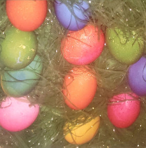 Sugar Tree  - single sided paper 12 x 12 - Easter eggs in grass
