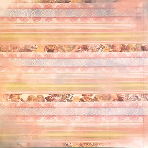 Karen foster - single sided paper 12 x 12 - Easter stripes