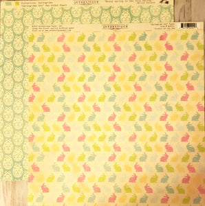 Authentique - double sided cardstock 12 x 12 - springtime one