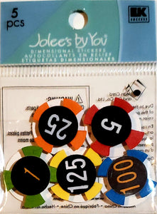 Jolee's Boutique Dimensional Sticker  - x small pack - casino chips