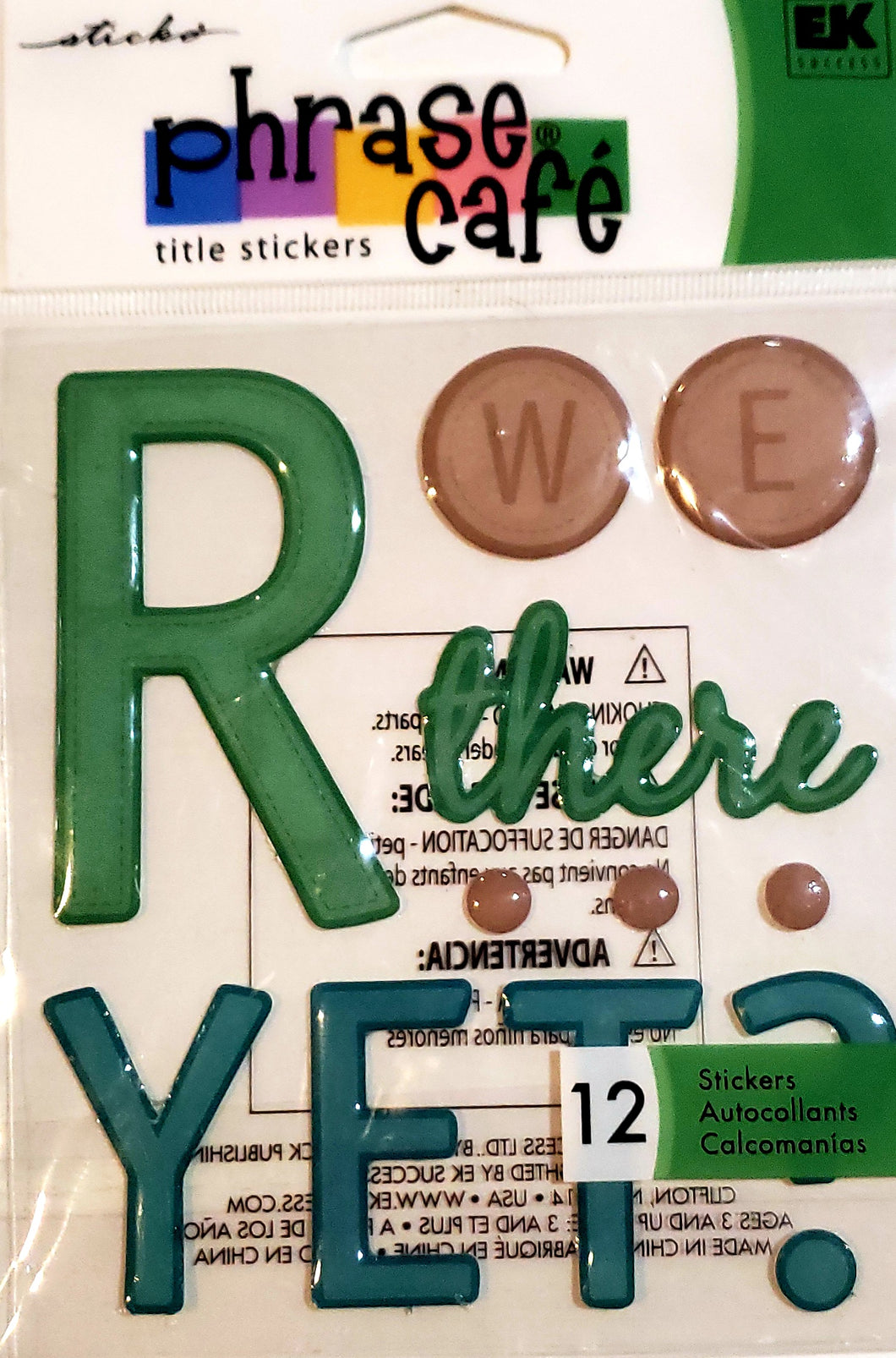Jolee's Boutique Dimensional Sticker  - small pack - are we there yet title