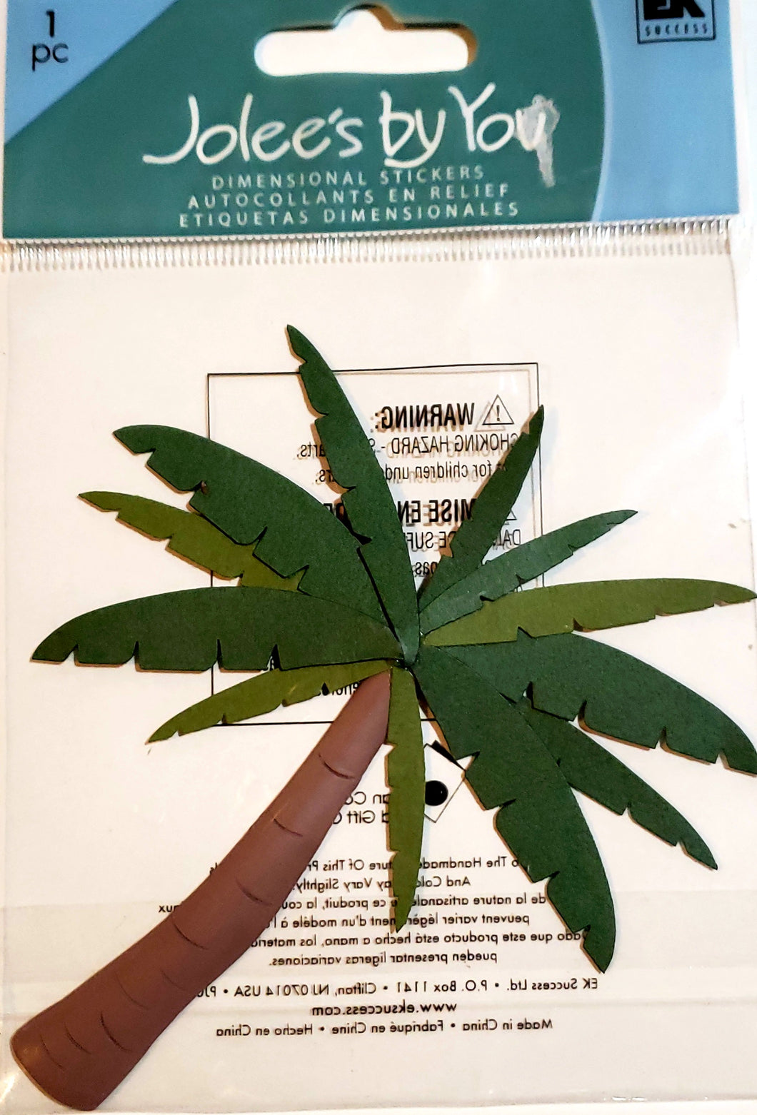 Jolee's Boutique Dimensional Sticker  - small pack - palm tree