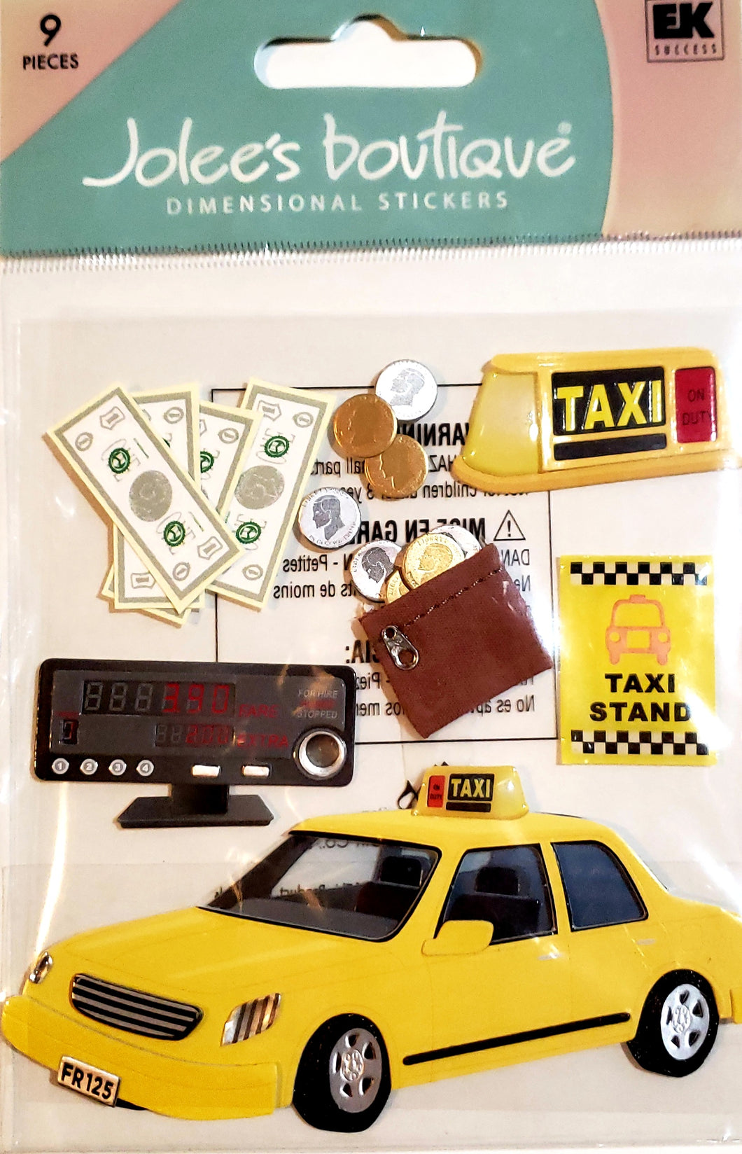 Jolee's Boutique Dimensional Sticker  - small pack - taxi trip