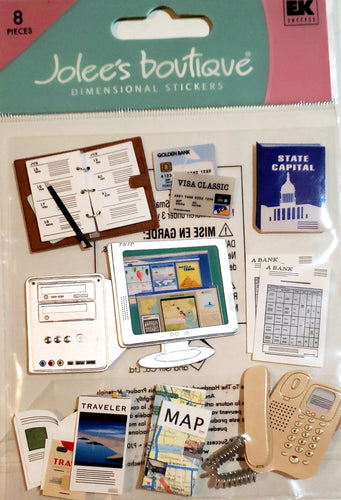 Jolee's Boutique Dimensional Sticker  - small pack - booking vacation