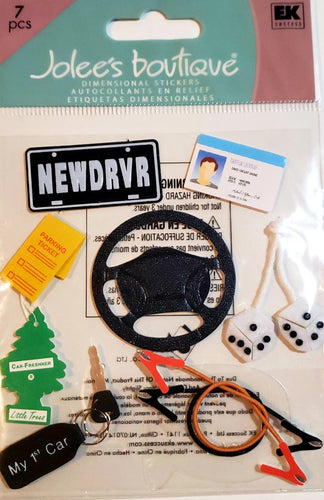 Jolee's Boutique Dimensional Sticker  - small pack - New Driver
