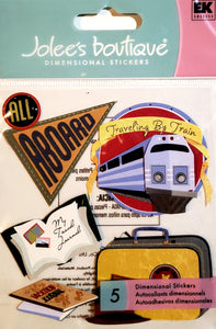 Jolee's Boutique Dimensional Sticker  - small pack - train travel