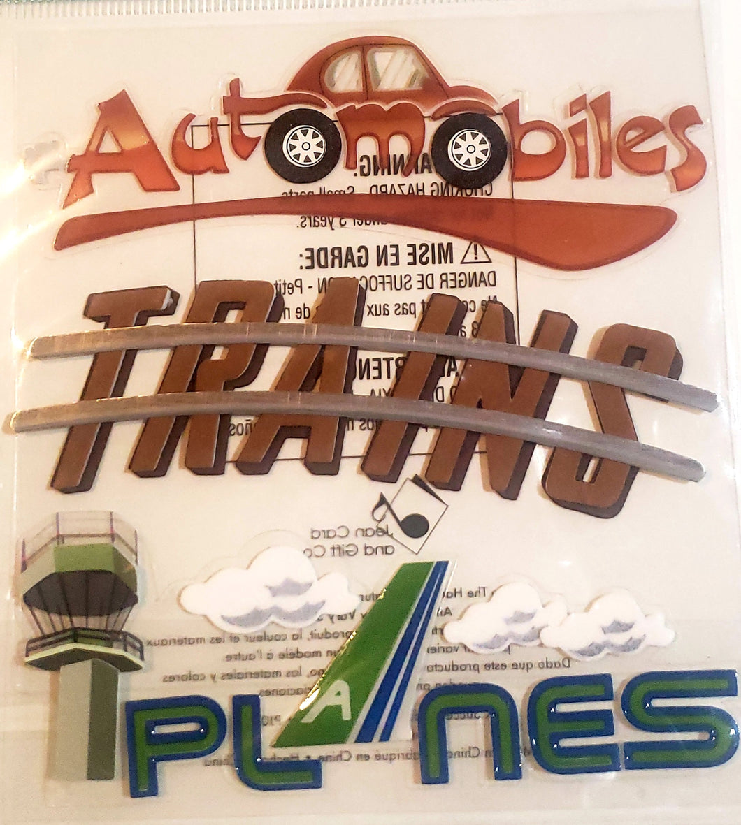 Jolee's Boutique Dimensional Sticker  - small pack - transportation