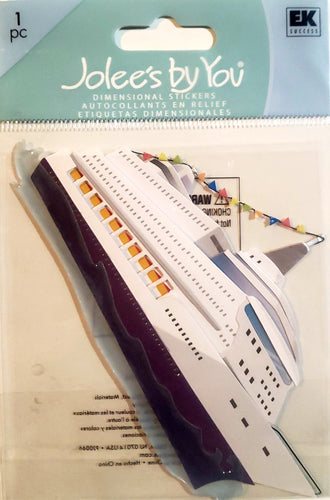 Jolee's Boutique Dimensional Sticker  - small pack - cruise ship