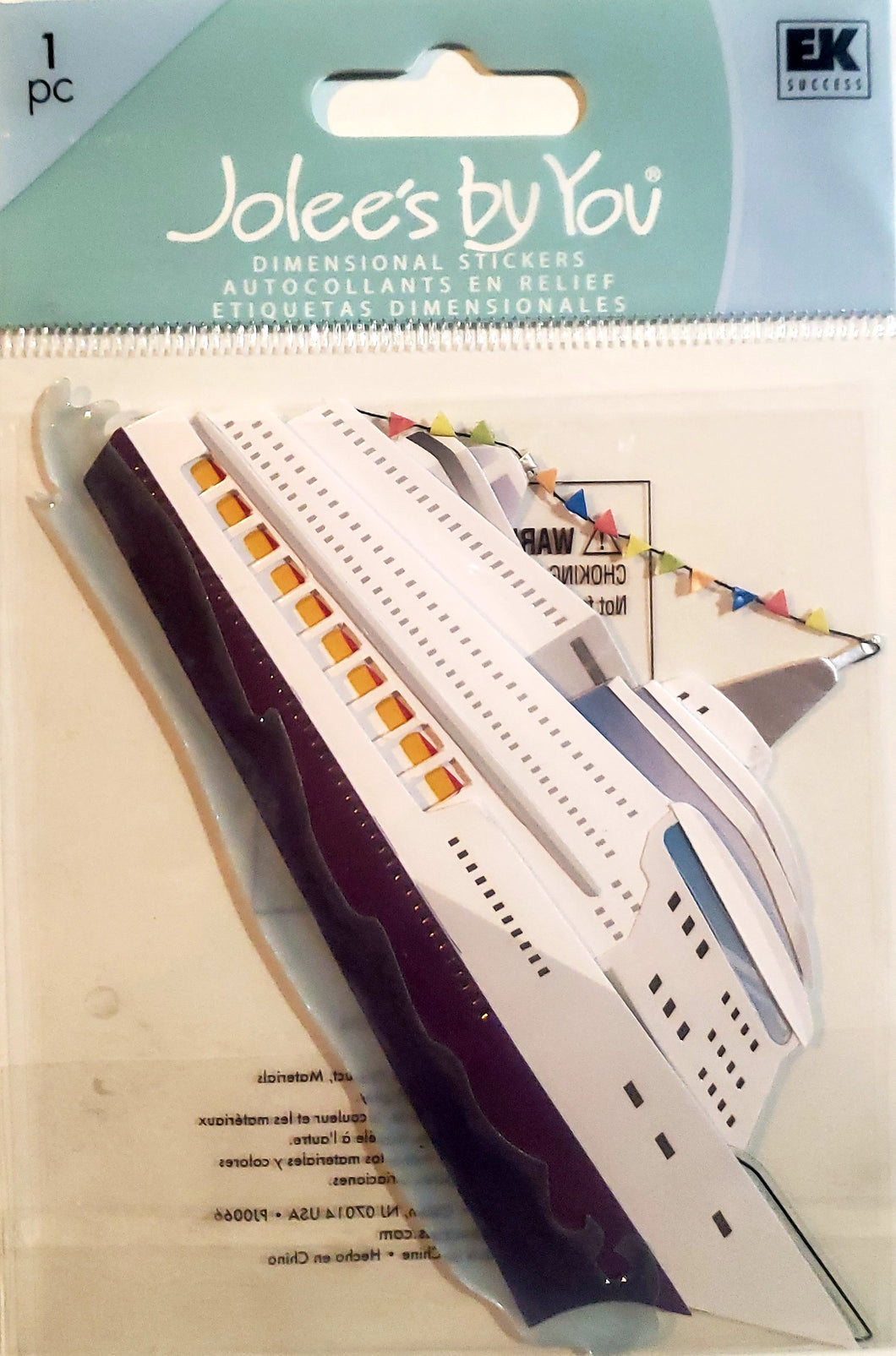 Jolee's Boutique Dimensional Sticker  - small pack - cruise ship